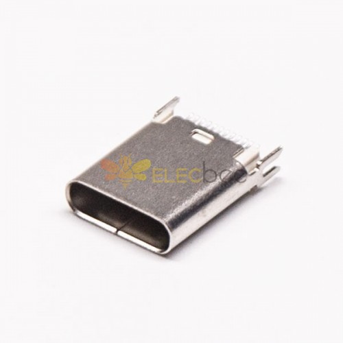 Type C 24 Pin Socket Straight 180 Degree Through Hole for PCB Mount Reel packing