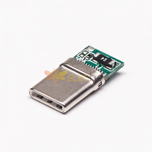 タイプ C コネクタ USB プラグ 180 度はんだタイプ ケーブル 通常梱包