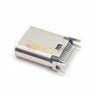 Type C Edge Mount Through Hole Connector Female 24 Pin Normal packing