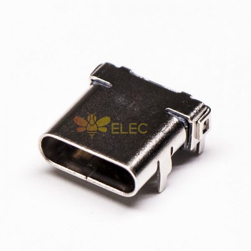 USB Conector Tipo C Feminino 90 Graus DIP e SMT Embalagem do carretel