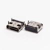 USB Type C 90 Degree Female SMT Through Hole for PCB Mount Reel packing