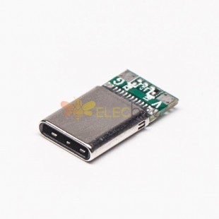 USB Tipo C Conector Straight 24 Pin Solder Tipo para cabo Embalagem normal