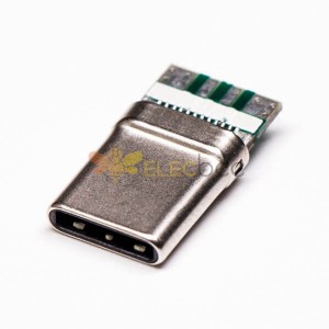 Connettore di montaggio PCB dritto di tipo USB C 180 gradi