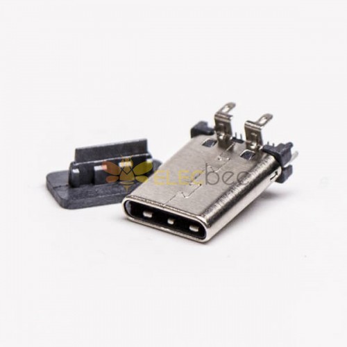 Conector USB tipo C macho Vertical SMT PCB montagem 20 unidades Embalagem do carretel