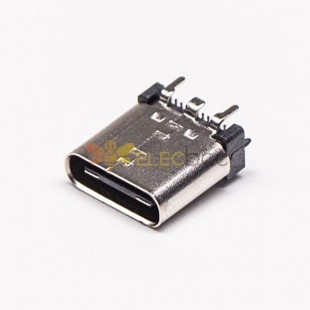 USB Type C母座封裝直立式母頭連接器SMT接PCB板 常規包裝