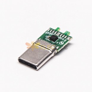 USB Tipo C em linha reta 180 graus Plug 24 Pin Solder Tipo Embalagem normal