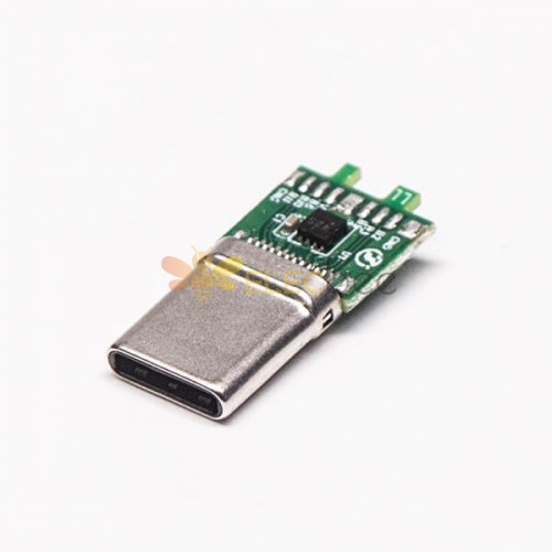 TIPO USB C Dritto 180 gradi Spina 24 Pin Tipo di saldatura