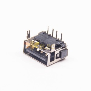 Usb A Conector Hembra 4p 90 Grados para PCB