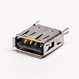 USB pour PCB droit femelle DIP harpon noir 20pcs