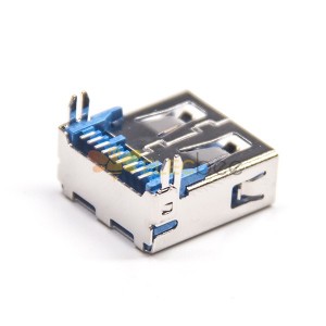 Connecteur Usb A femelle 90 degrés avec 2 pattes PCB SMT 20pcs