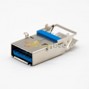panel montaj USB 3.0 9 Pin Konnektör SMT Tipi Çift Düz Kadın DIP Tipi