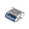 USB 3.0 AF Tipo de desplazamiento 1.86mm angulo 12.5mm Conector USB azul