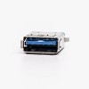 Conector hembra USB 3.0 tipo a agujero recto