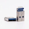 Conector macho USB 3.0 Tipo A Desplazamiento Tipo SMT para Montaje en PCB