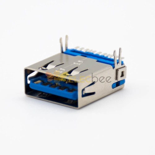 USB type A Connector 3.0 Femme 9 Pin SMT Type Straight