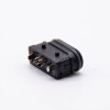 IPX8 Conector MICRO USB a prueba de agua Tipo B Hembra 5P SMT Montaje vertical 180 grados