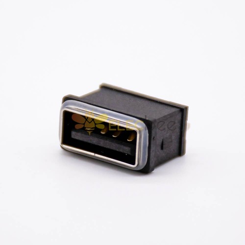 Cargador USB resistente al agua Zócalo Hembra 4 pines A Tipo SMT IPX8 Recto