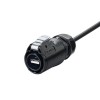 USB2.0-Stecker mit Kabel 0,5 m IP67 Wasserdichter USB-Stecker 250 V