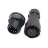 M16 Waterproof 9-Pin Plug Socket Threaded Connector Controller Power Supply Soler Type LED Power Connector