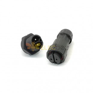 M19 Male and Female Aviation Plug 2-Pin Panel Front Panel Mount Waterproof Connector Plant Power Connector