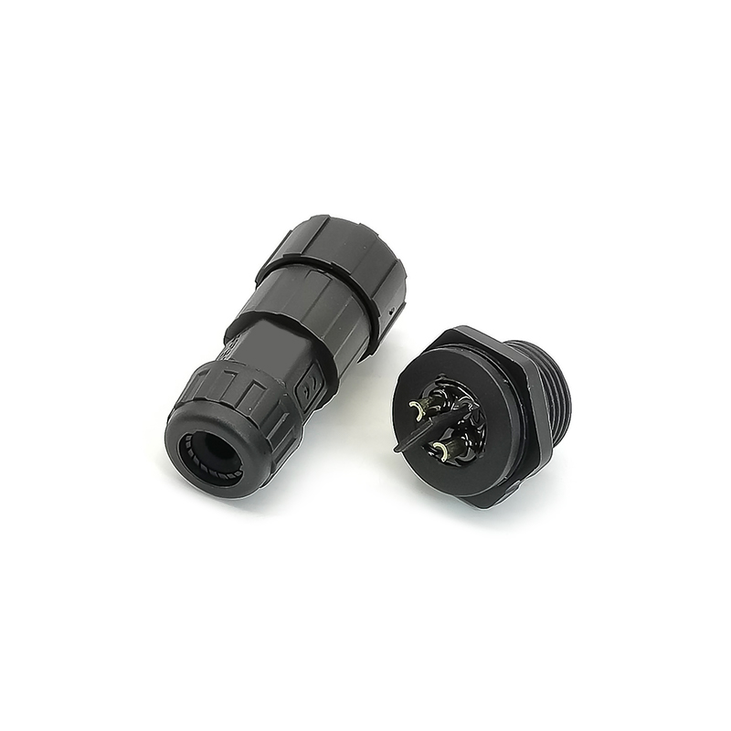 M19 Male and Female Aviation Plug 2-Pin Panel Front Panel Mount Waterproof Connector Plant Power Connector