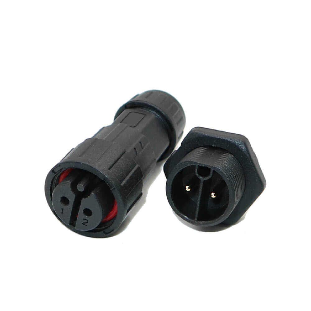 M19 Male and Female Aviation Plug 2-Pin Panel Front Panel Mount Waterproof Connector Plant Power Connector