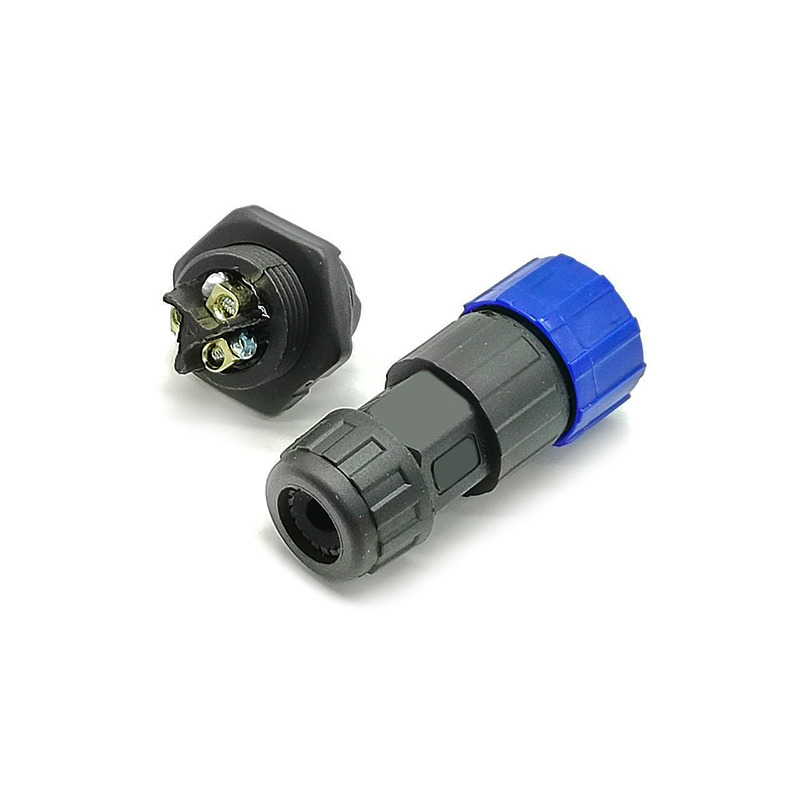 Wasserdichter M19-Stecker, 3-poliger Stecker-Buchse-Bajonett-Schraubverschluss, Draht, hintere Verriegelung, LED-Stromanschluss