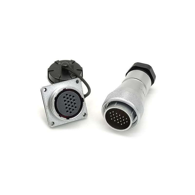 20pin Waterproof Aviation Male Plug and Square Female Socket TA/Z WF28 Straight Connector