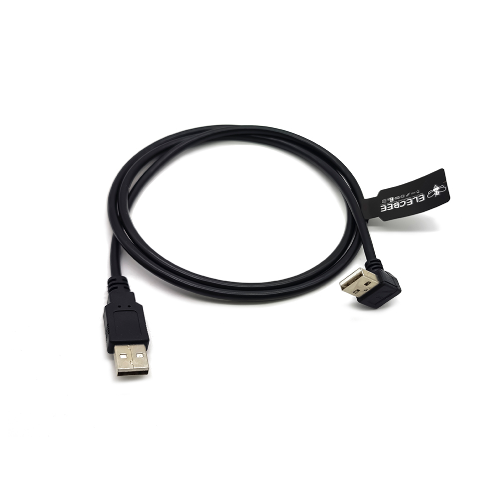 Cable USB Type A Male Down Angle to 180 Degree Type A Connector 100cm