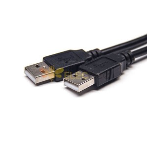 Double mâle cordon USB droite un mâle à câble de date mâle