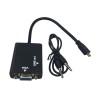 20 Stück Micro-HDMI-auf-VGA-Stecker auf Buchse Audio-Ausgangskabel 1080p-Konverter-Adapter