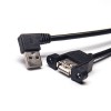 USB Typ A Stecker Pinout zu 180 Grad Typ A weibliches OTG-Kabel