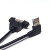 USB Typ A Stecker Pinout zu 180 Grad Typ A weibliches OTG-Kabel