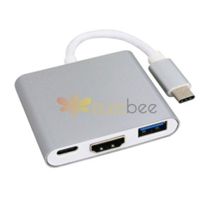USB3.1 から HDMI+USB3.0+タイプ c 3 in 1 コンバーター 超薄型設計 クイック定義 電話と Macbook