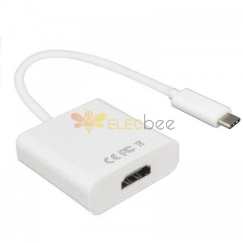 20pcs USB3.1 tipo c para cabo de conversão HDMI 1080p para exibição de projetor de TV