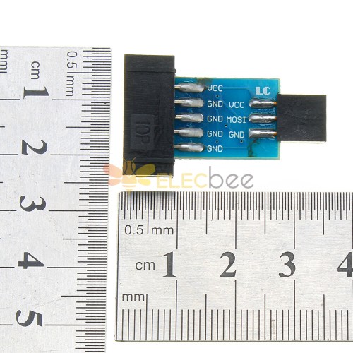 10 Pin To 6 Pin Adapter Board Connector For Isp Interface Converter Avr