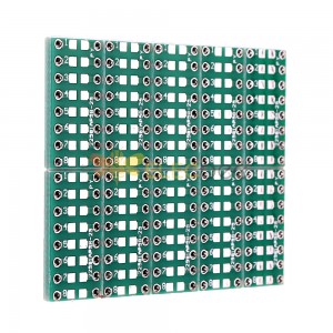 10 ADET SMT DIP Adaptörü Dönüştürücü 0805 0603 0402 Kapasitör Direnç LED Pinboard FR4 PCB Kartı 2.54mm Pitch SMD SMT DIP'ye Dönüştür
