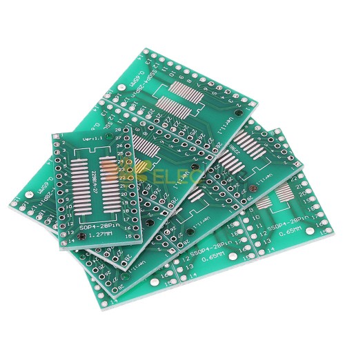 10 ADET SSOP28 SOP28 TSSOP28 DIP28 Adaptörü Dönüştürücü PCB Kartı 0.65 MM 1.27 MM DIP Pin Pitch PCB Kartı Dönüştürücü Soket