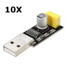 10 Stück USB zu ESP8266 Serieller Adapter Wireless WIFI Development Board Transfermodul