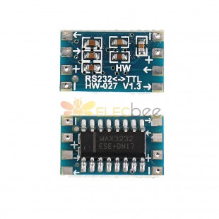 10pcs Mini RS232 to TTL Converter Module Board Adapter MAX3232 120kbps 3-5V Serial Port