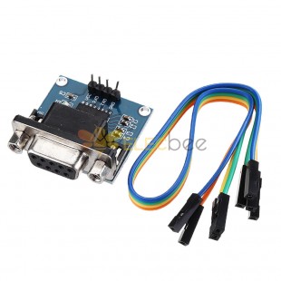 20pcs DC5V MAX3232 MAX232 Module de convertisseur de communication série RS232 vers TTL avec câble de démarrage pour Arduino - produits qui fonctionnent avec les cartes Arduino officielles