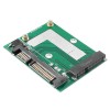 3 件 mSATA SSD 轉 2.5 英寸 SATA 6.0GPS 適配器轉換器卡模塊板 Mini Pcie SSD 兼容 SATA3.0Gbps/SATA 1.5Gbps
