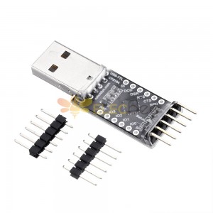 5Pcs CP2104 USB-TTL UART串口適配器微控制器5V/3.3V模塊數字I/O USB-A