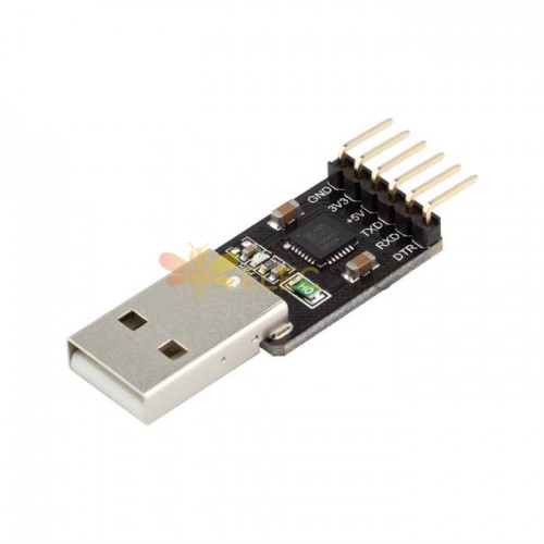 5Pcs USB-TTL UART 串​​口适配器 CP2102 5V 3.3V USB-A