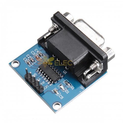 5 adet RS232 - TTL Seri Port Dönüştürücü Modülü DB9 Konnektör MAX3232 Seri Modülü