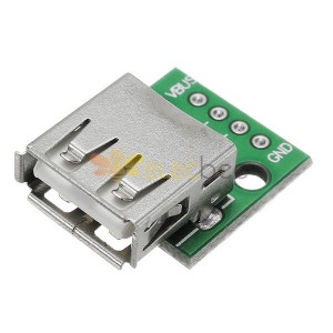 5 x USB 2.0-Buchse zum DIP-2,54-mm-Pin-4P-Adapterboard
