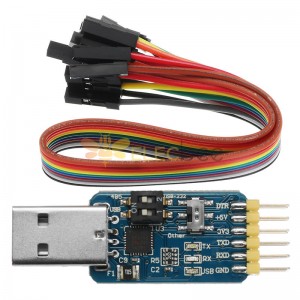 6 em 1 CP2102 USB para TTL 485 232 conversor 3.3V / 5V compatível com seis módulos seriais multifuncionais