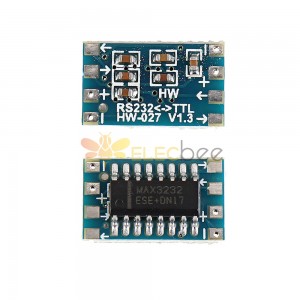 Mini RS232 - TTL Dönüştürücü Modül Kartı Adaptörü MAX3232 120kbps 3-5V Seri Port