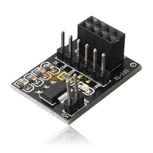 Placa de módulo adaptador de soquete para transceptor sem fio NRF24L01+ de 8 pinos