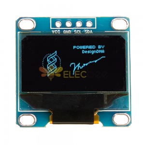 0,96-дюймовый 4-контактный IIC I2C SSD136 128x64 DC 3V-5V Синий OLED-дисплей